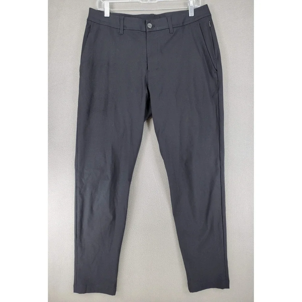 Lululemon Commission Pants Black‎ ABC Warpstream Slim Fit Men's 32x30
